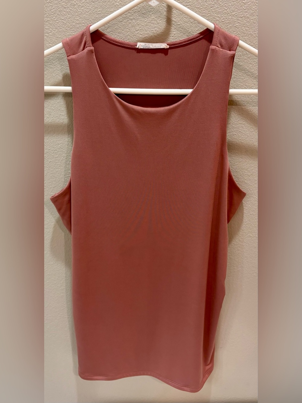 Edgely Dusty Rose Scoop Neck Tank
